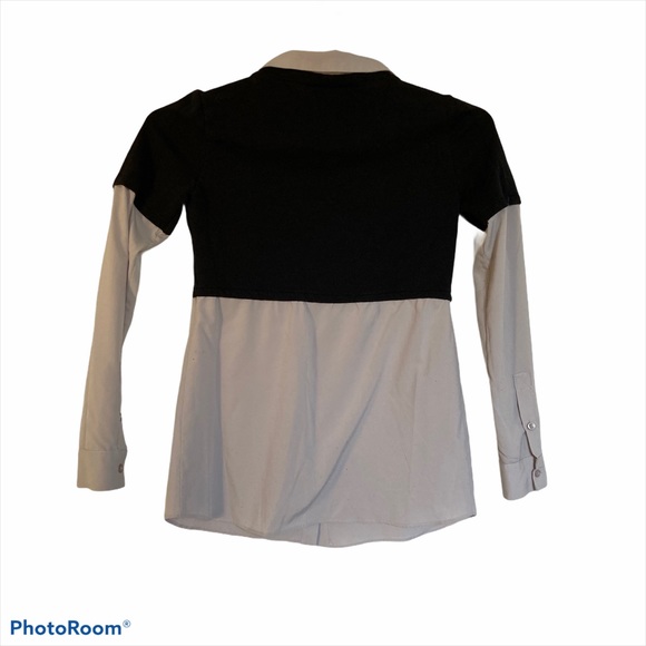 Renvy Women’s Collared Cropped long sleeve Top - Picture 6 of 10